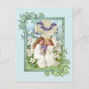 Cute Vintage Angels Postcard