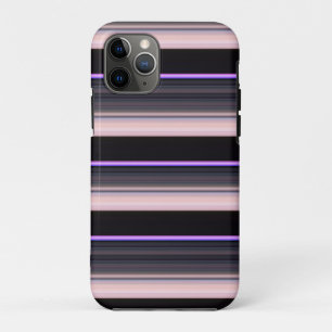 Cute vintage black grey stripes Case-Mate iPhone case