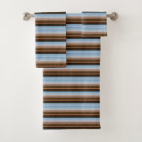 Cute vintage blue brown stripes