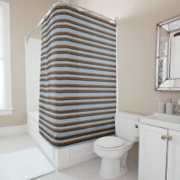 Cute vintage blue brown stripes