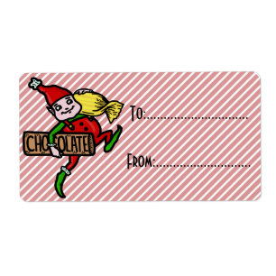 Cute Vintage Candy Christmas Elf Customisable