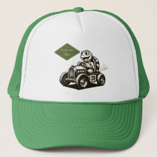 Cute vintage cartoon turtle racer Tri-Blend shirts Trucker Hat