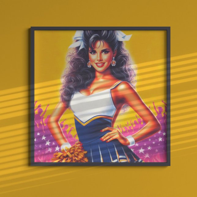 Cute Vintage Cheerleader Poster (Creator Uploaded)