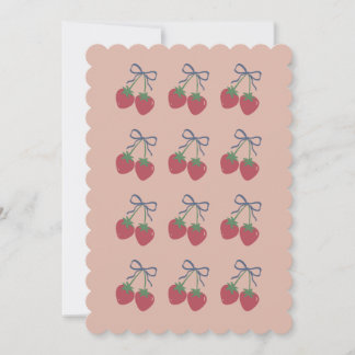 Cute vintage cherry valentines greeting card