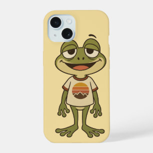 Cute Vintage Chill Frog Sunset Graphic Phone Case