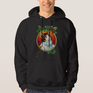 Cute Vintage Christmas Cat Lover Xmas Pajama Hoodie
