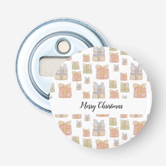 Cute Vintage Christmas Gifts Hand-painted Bottle Opener (Front)