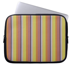 Cute vintage colors stripes laptop sleeve