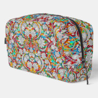 Cute vintage colourful white paisley patterns jigs