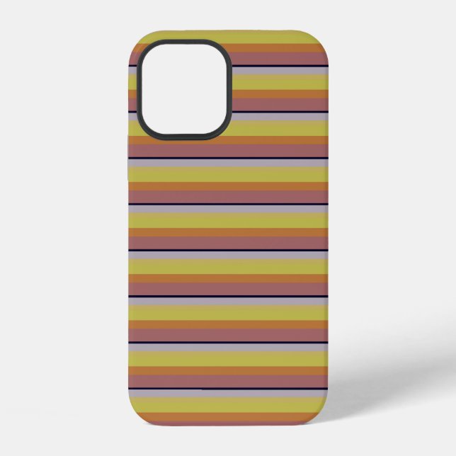 Cute vintage colours stripes iPhone case (Back)
