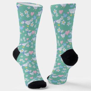 Cute Vintage Country Geese Pattern Socks