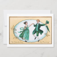 Cute Vintage Dancing Irish Couple