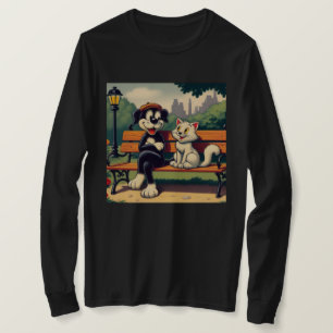 Cute, vintage dog/cat cartoon T-Shirt