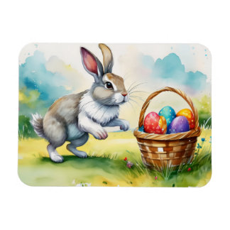 Cute Vintage Easter Bunny  Magnet