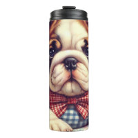 Cute Vintage English Bulldog Art
