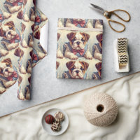 Cute Vintage English Bulldog Art