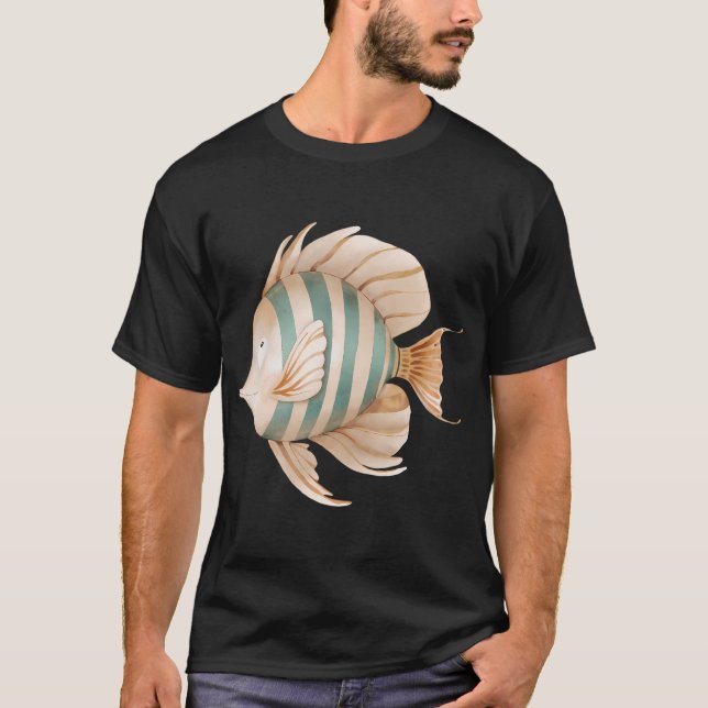 Cute vintage fish drawing T-Shirt (Front)