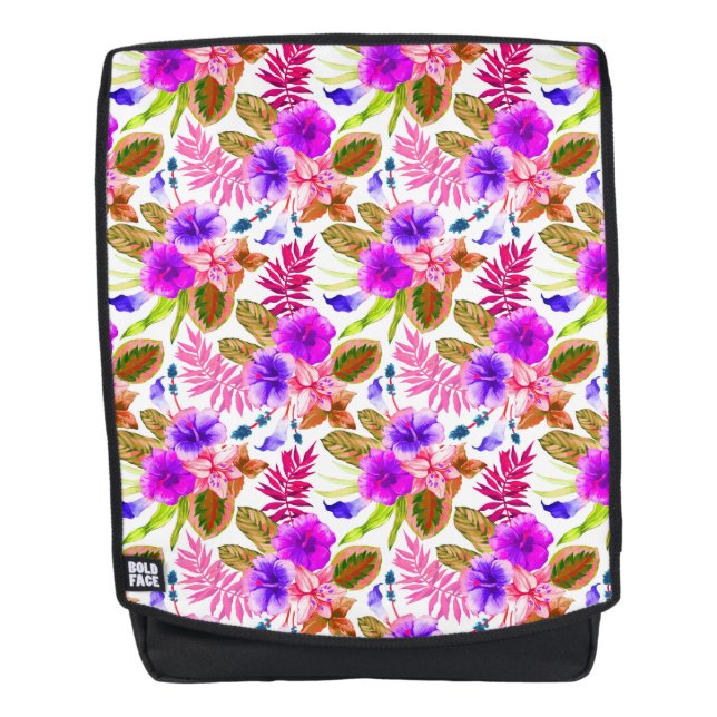 Cute vintage floral patterns backpack (Front)