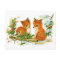 Cute Vintage Fox Christmas Scene