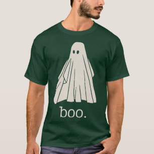 Cute Vintage Ghost Simple Halloween Funny Spooky S T-Shirt