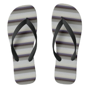 Cute vintage grey blue stripes jandals