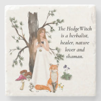 Cute Vintage Hedge Witch Positive Quote Fox