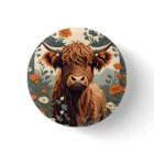 Cute Vintage Highland Cow 