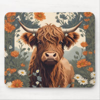 Cute Vintage Highland Cow