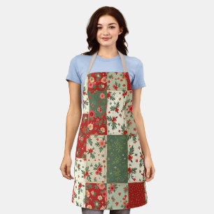 Cute Vintage Inspired Christmas Quilt Pattern Apron