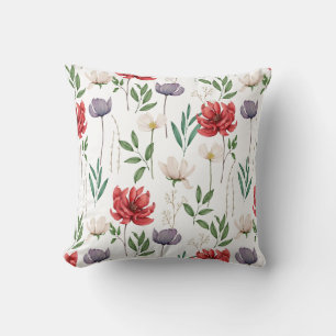 Cute Vintage Inspired Floral Pattern Cushion