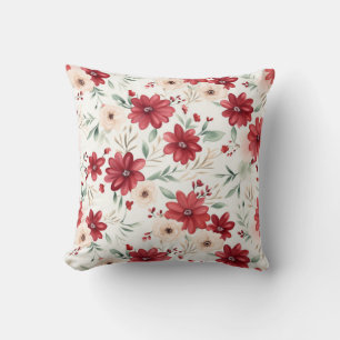 Cute Vintage Inspired Floral Pattern Cushion
