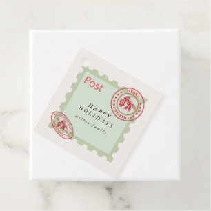 Cute Vintage Mail Holiday Favour Tags