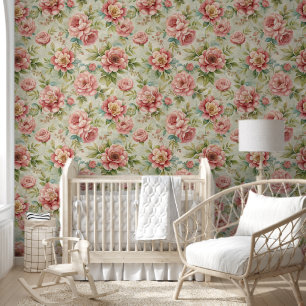 Cute Vintage Nature Floral Ephemera Wallpaper
