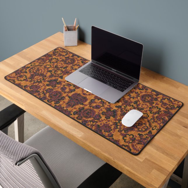 Cute vintage paisley patterns desk mat (Office 2)
