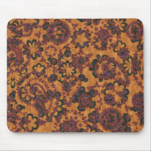 Cute vintage paisley seamless patterns design mouse pad