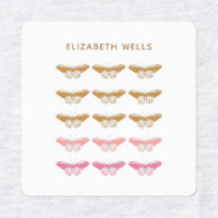 Cute Vintage Pink Butterfly Illustration