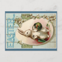 Cute Vintage Retro Easter Bunny Rabbit