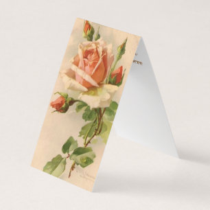 Cute vintage rose add message Thank you card