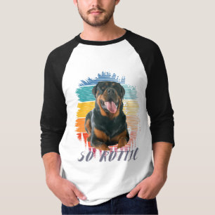 Cute Vintage Rottie Rottweiler Dog Animal Pet Love T-Shirt