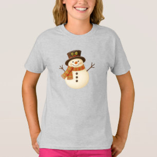 Cute, vintage rustic snowman T-Shirt