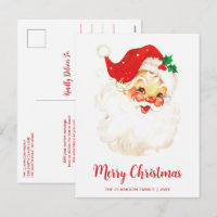 Cute Vintage Santa Claus Christmas