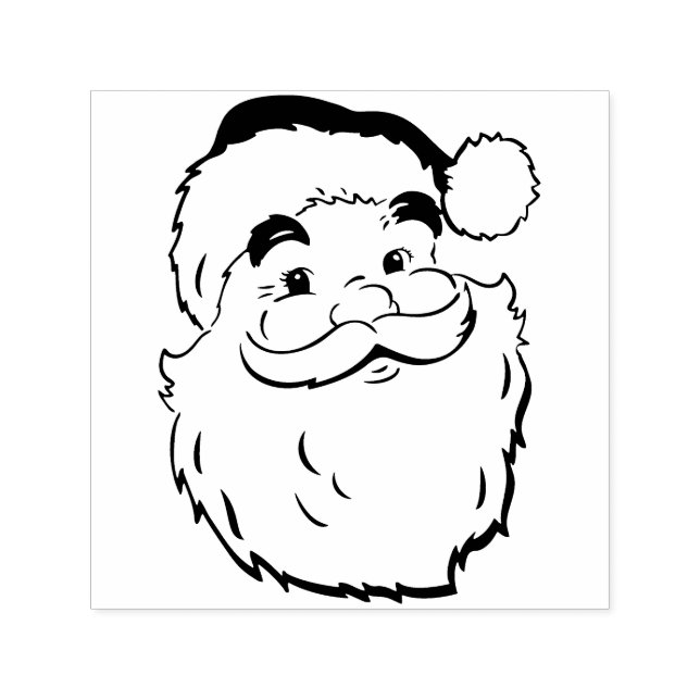 Cute Vintage Santa Claus Stamp (Design)