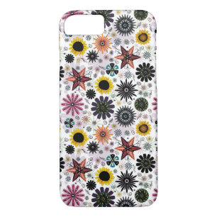 Cute vintage seamless flowers pattern iPhone 8/7 case