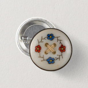 Cute Vintage Sewing Button Button
