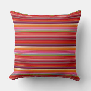 Cute vintage striped colours cushion