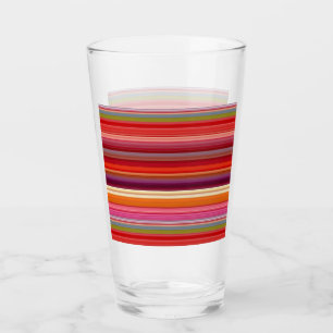 Cute vintage striped colours glass