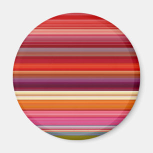 Cute vintage striped colours magnet