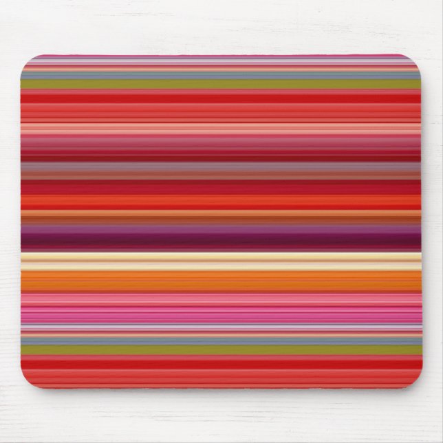 Cute vintage striped colours mouse pad (Front)