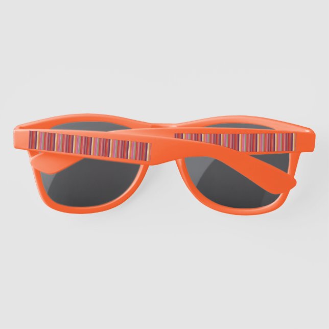 Cute vintage striped colours sunglasses (Back)