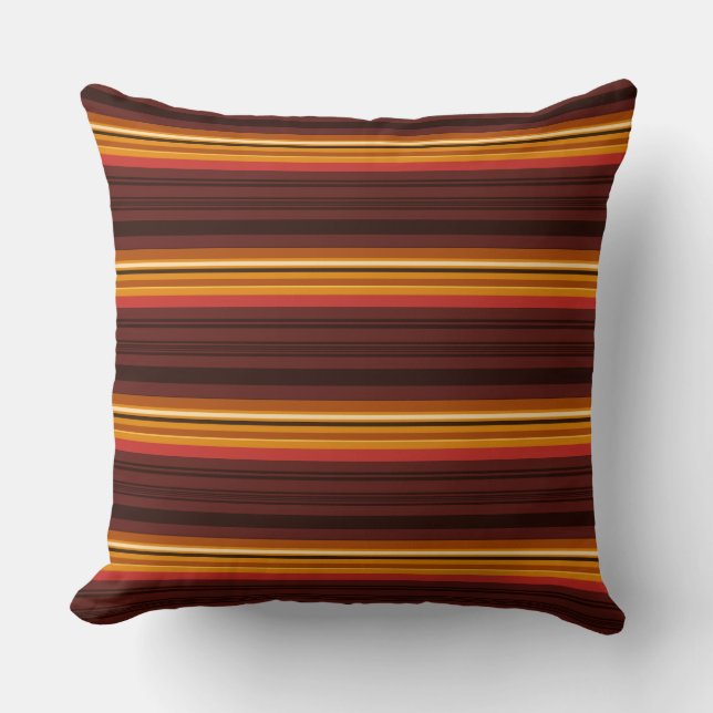 Cute vintage stripes cushion (Front)